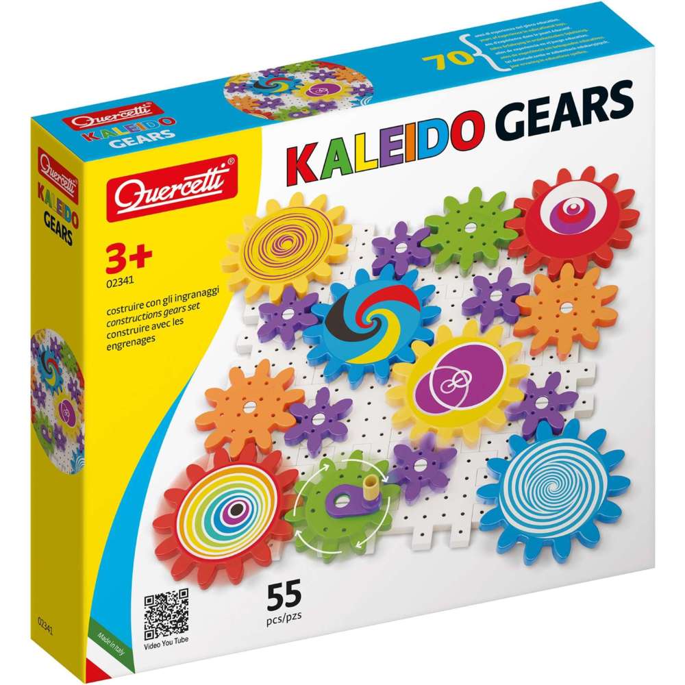 Quercetti Kaleido Gears Mosaic - 55 Pc Set