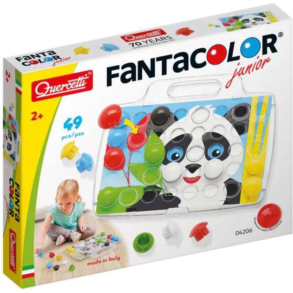 Quercetti Fantacolor Junior Mosaic Game - 49 Pc Set