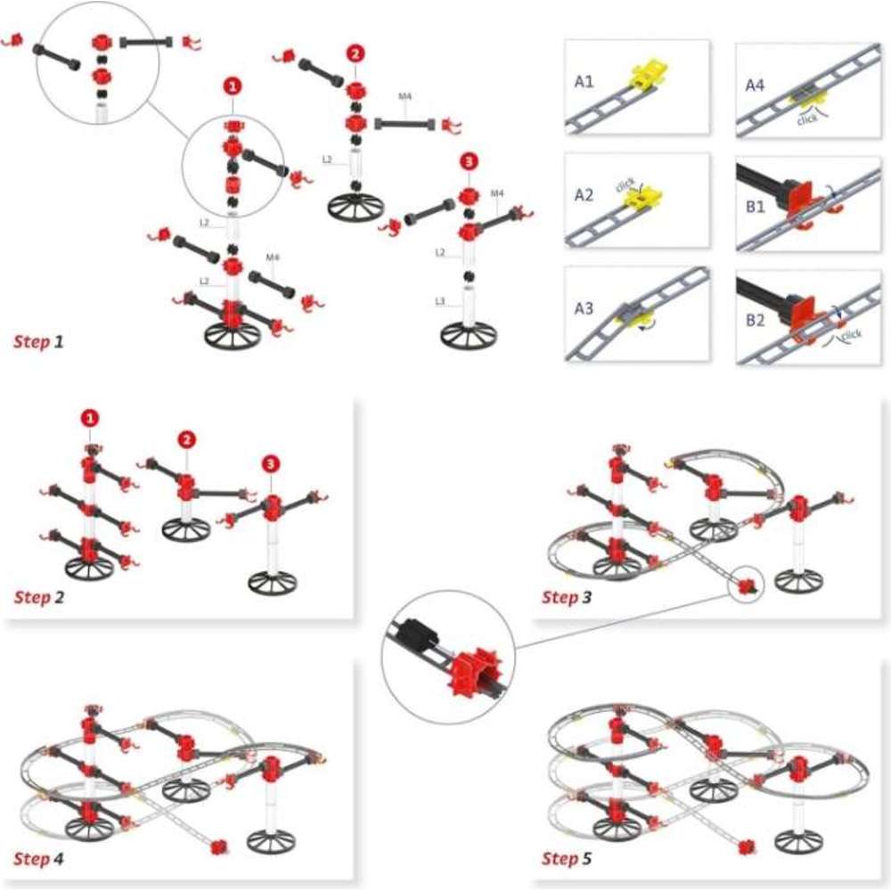 Quercetti Skyrail Starter Set - 96 Pc Set