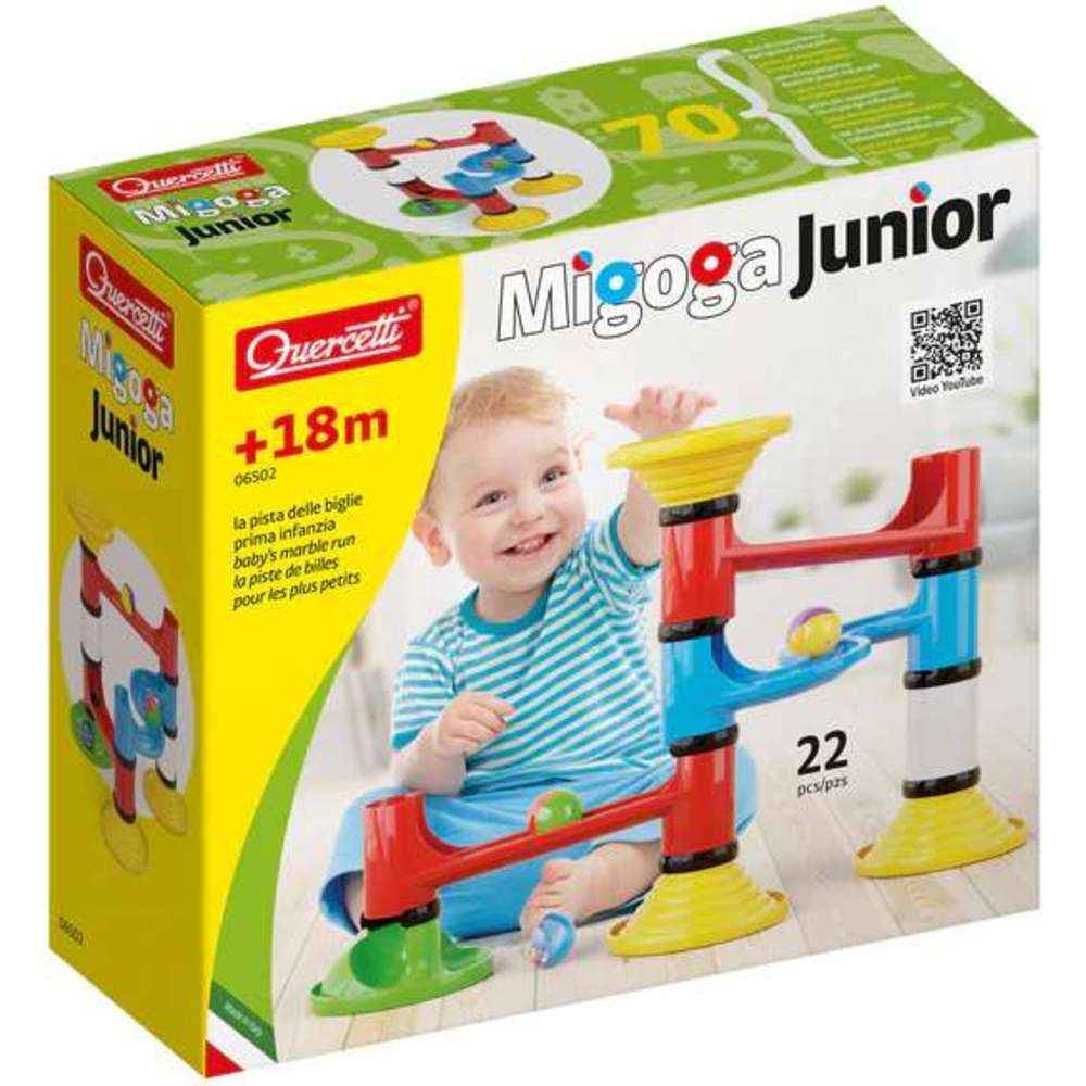Quercetti Migoga Junior Basic Set - 22 Pc Set