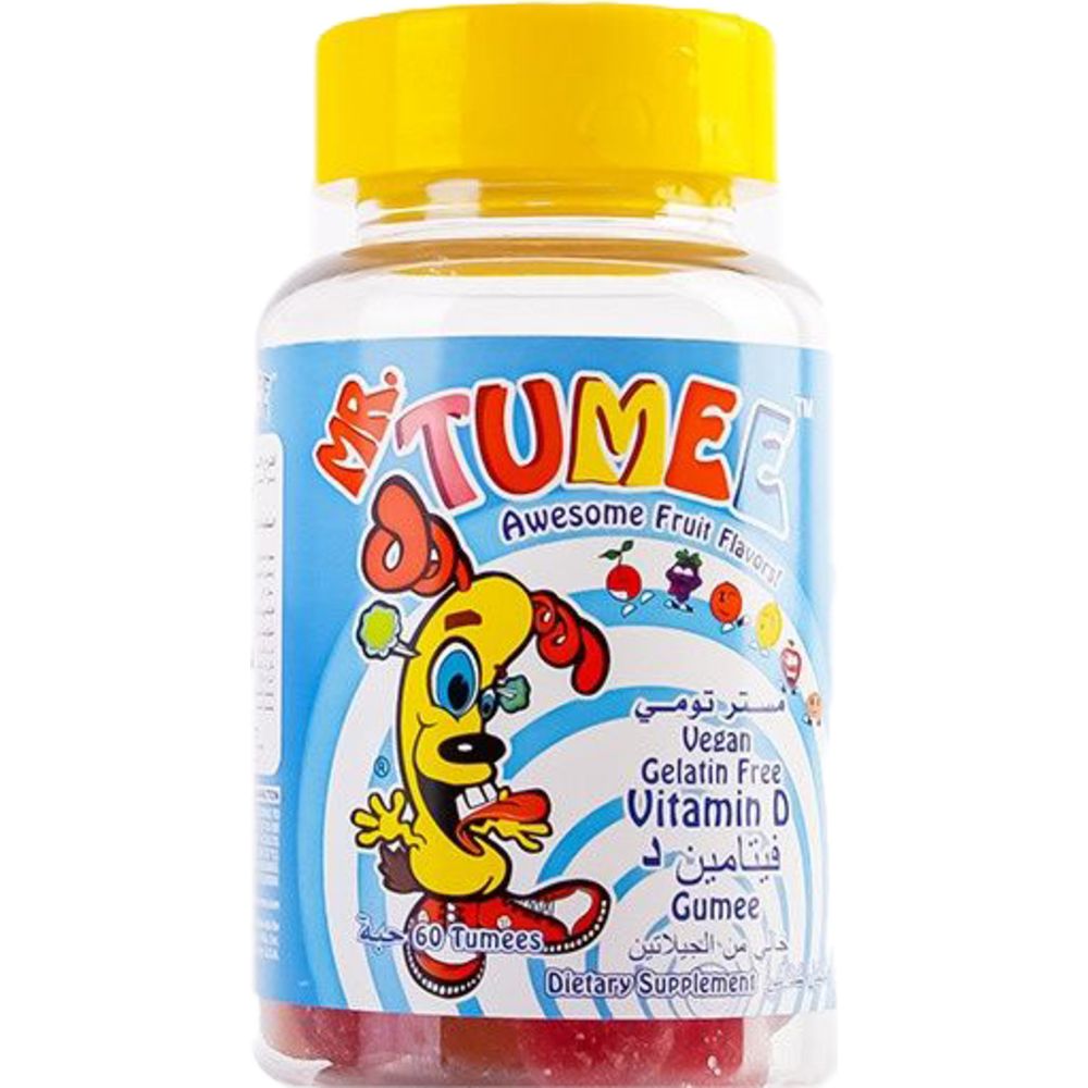 زانون - مستر تومي - علكات فيتامين د - بنكهة الفواكه - 60 قطعة