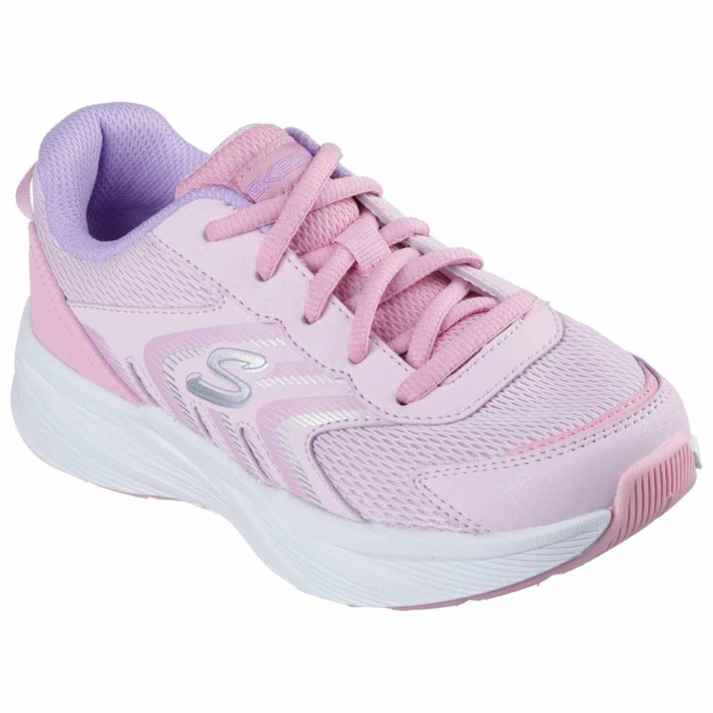 Skechers - Lace Up Mesh Sneakers - Light Pink