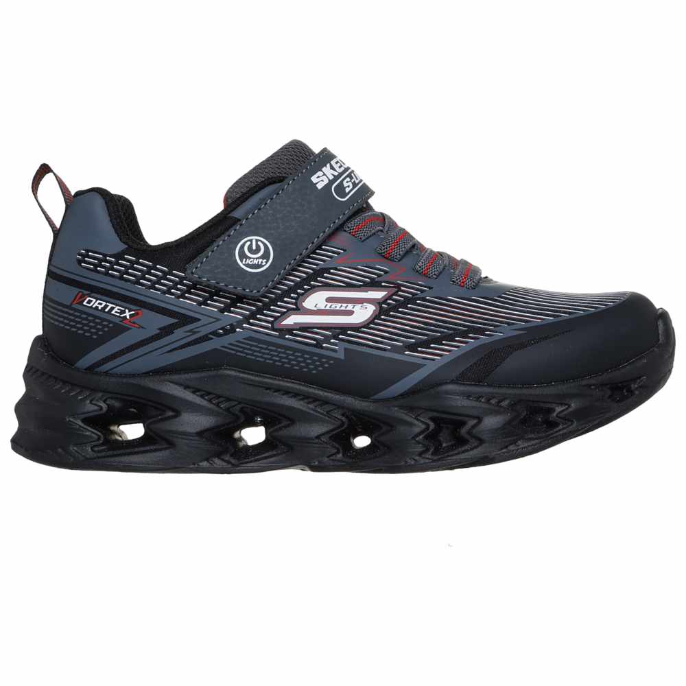 Skechers - Gore & Strap Light Up Sneakers - Black