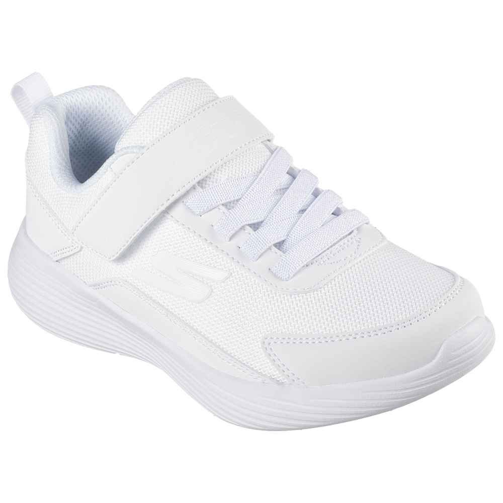 سكيتشرز – حذاء رياضي بخفة الوزن وسير مطاطي – أبيض