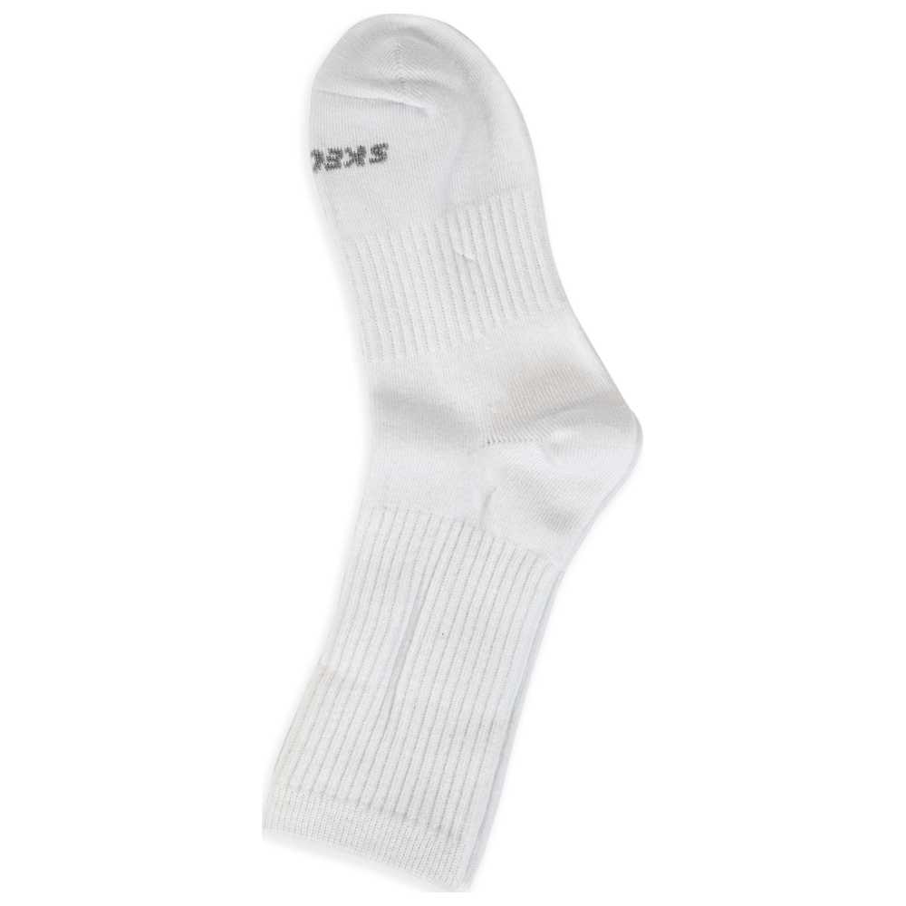 سكيتشرز – جوارب دعم القوس بدون بطانة للجنسين – أبيض – عدد 3