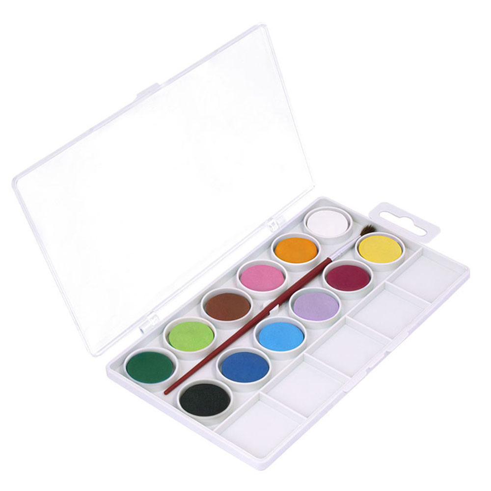 جوفي - طقم ألوان مائية إكسبلور أكواريل مع فرشاة - 12 قطعة