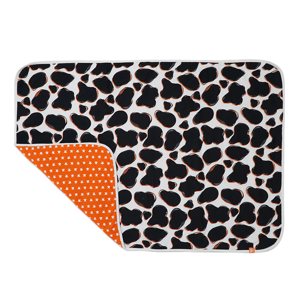 Lucy & Sam - Reversable Baby Blanket - Cow