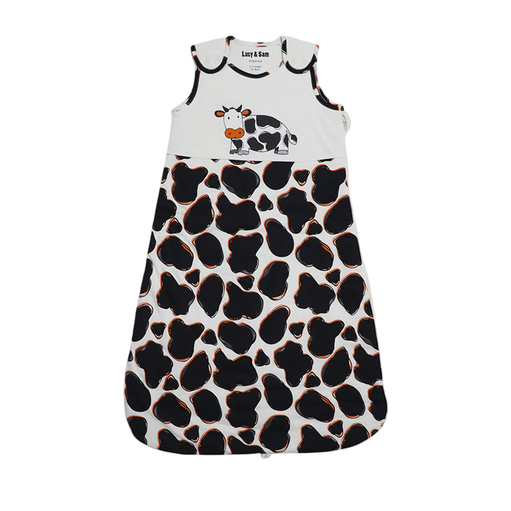 Lucy & Sam - Baby Cow Sleeping Bag - Black