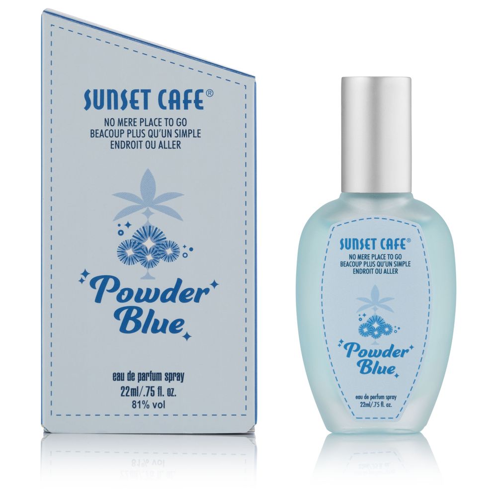 Sunset Cafe Eau De Parfum Spray - Powder Blue