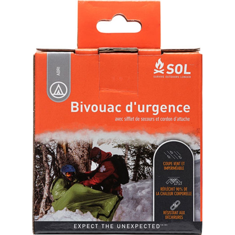 Sol Emergency Bivvy Shelter With Rescue Whistle And Tinder Cord