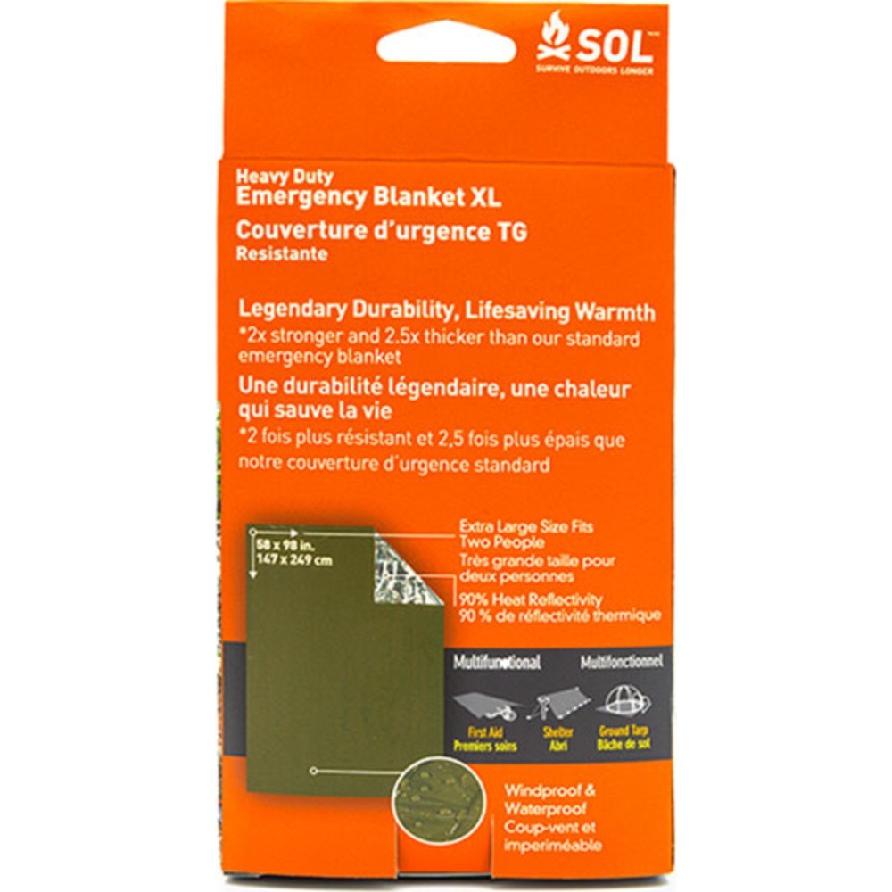Sol Heavy Duty Emergency Blanket - Green - XL