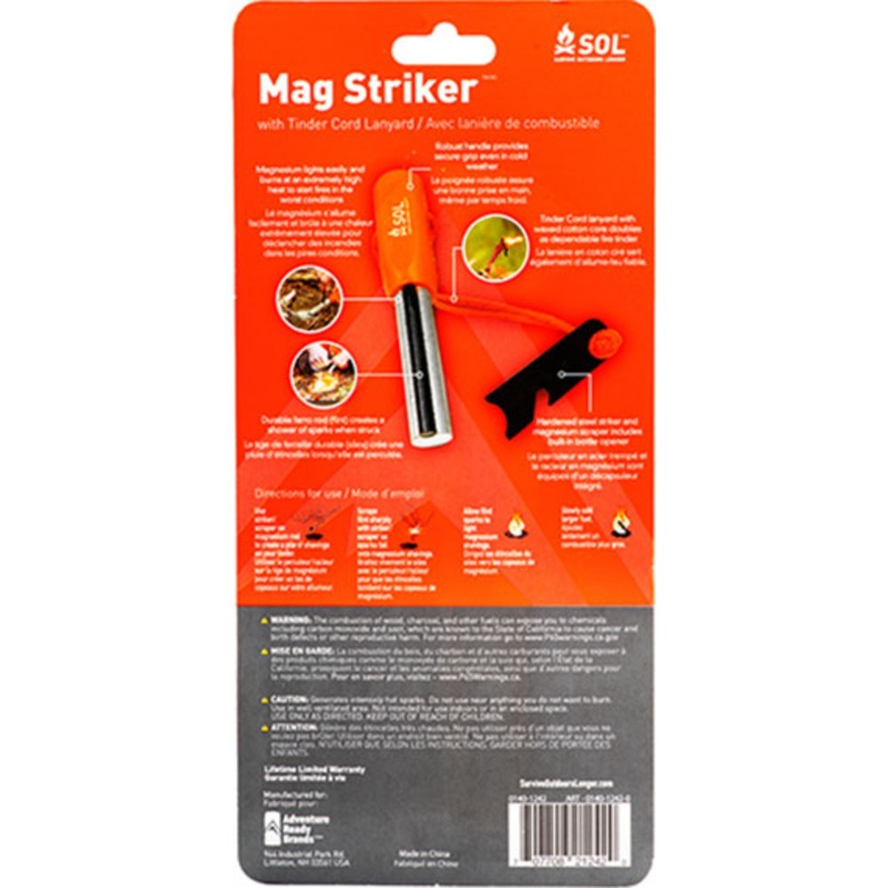 Sol Mag Striker With Tinder Cord
