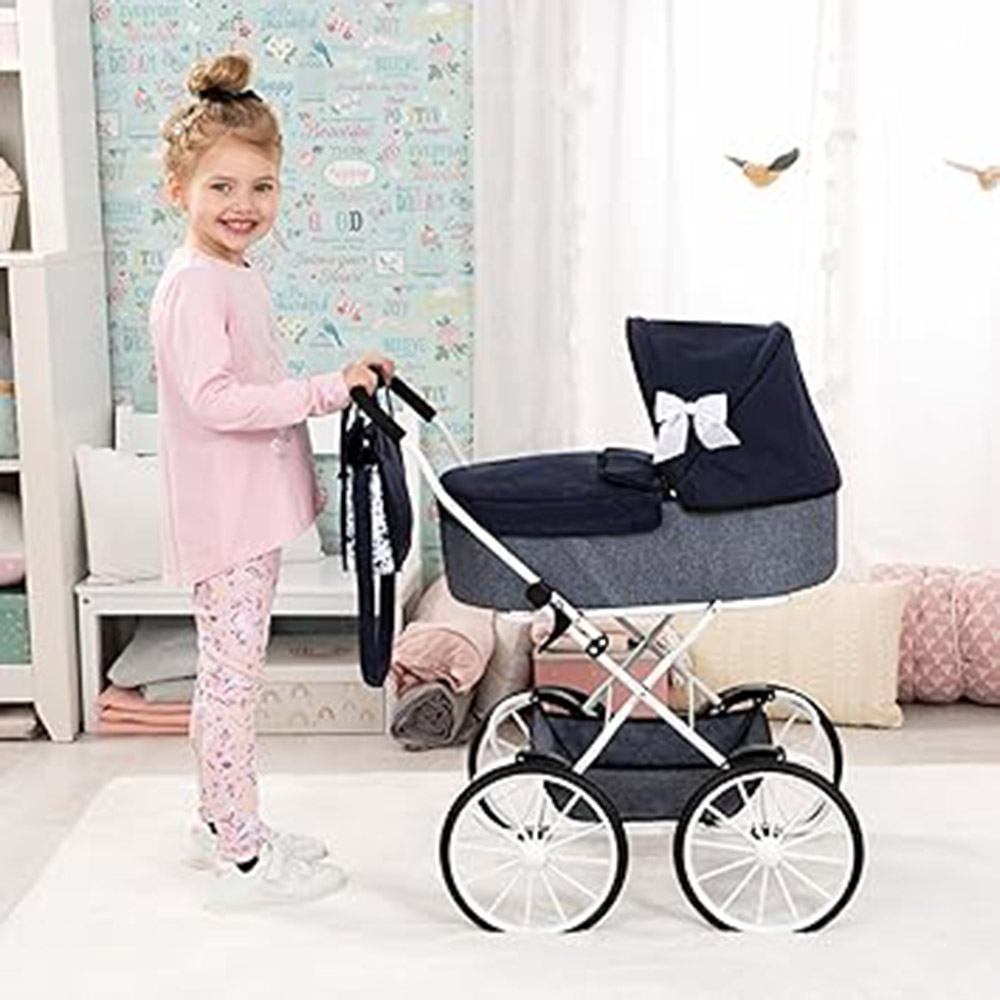 باير - طقم عربة أطفال كلاسيكية - أزرق - طقم من 5 قطع