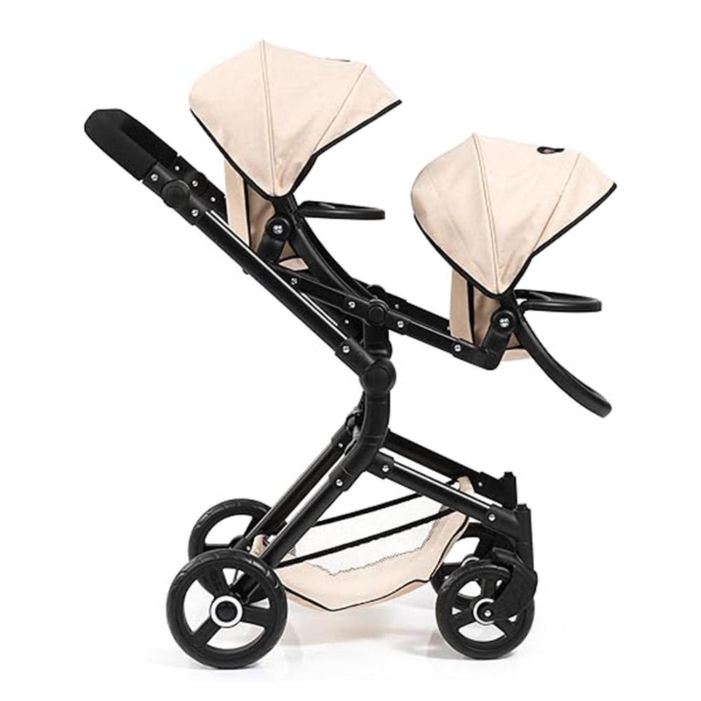 باير - عربة أطفال توأم نيو بيبي - بيج - طقم من قطعتين