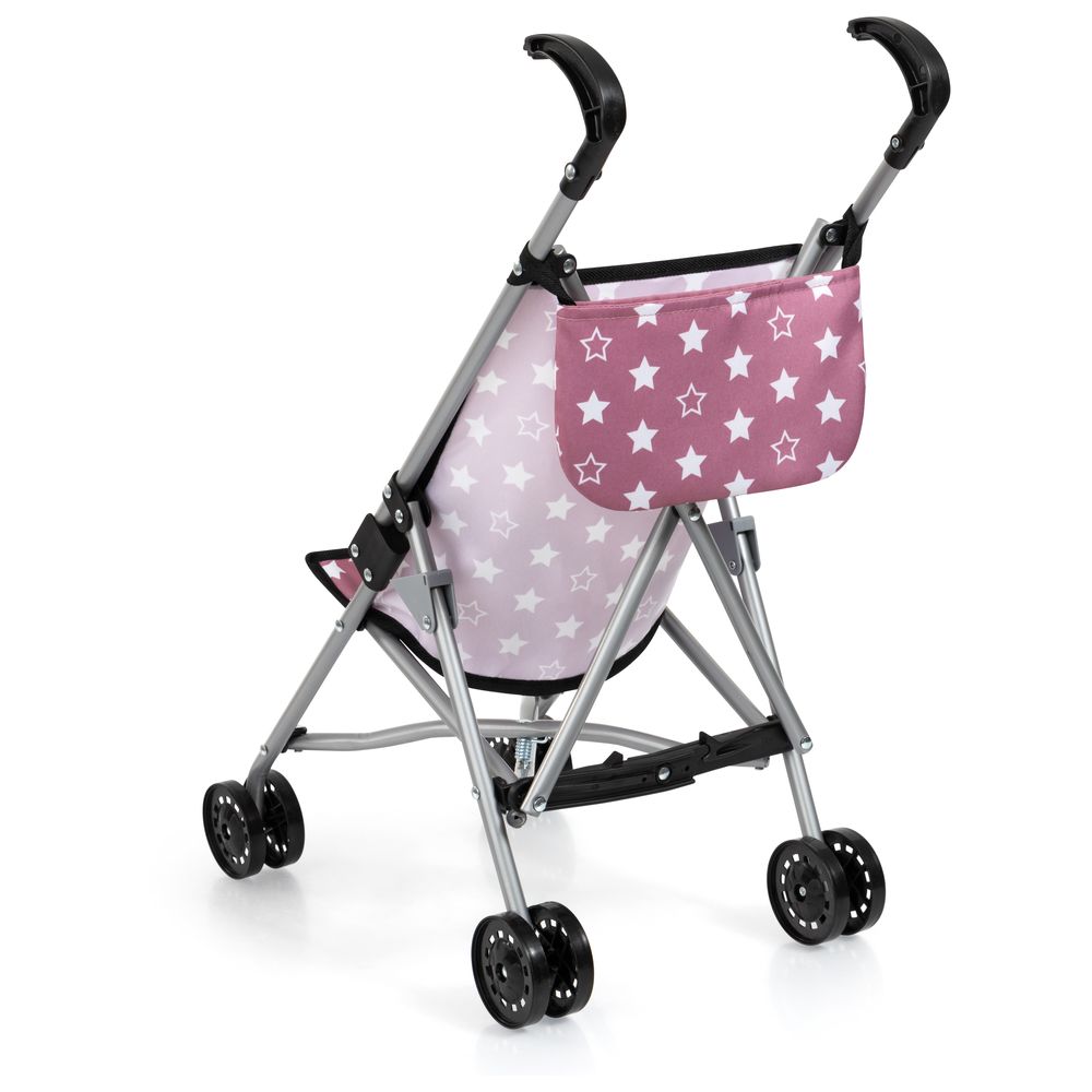 Bayer - Baby Doll Buggy Set With Bag - Pink Stars - 46 cm