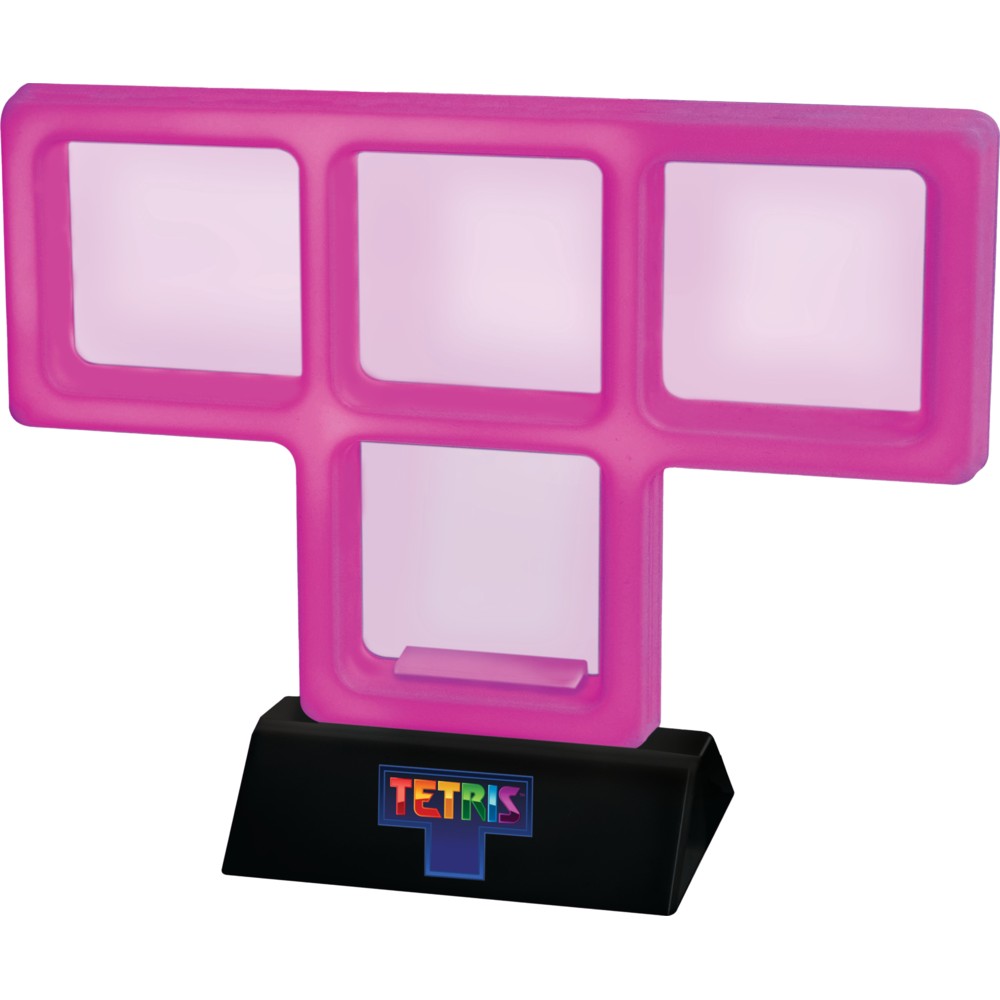 Tetris - T-Tetrimino Neon Light - Purple - 21 x 14 cm