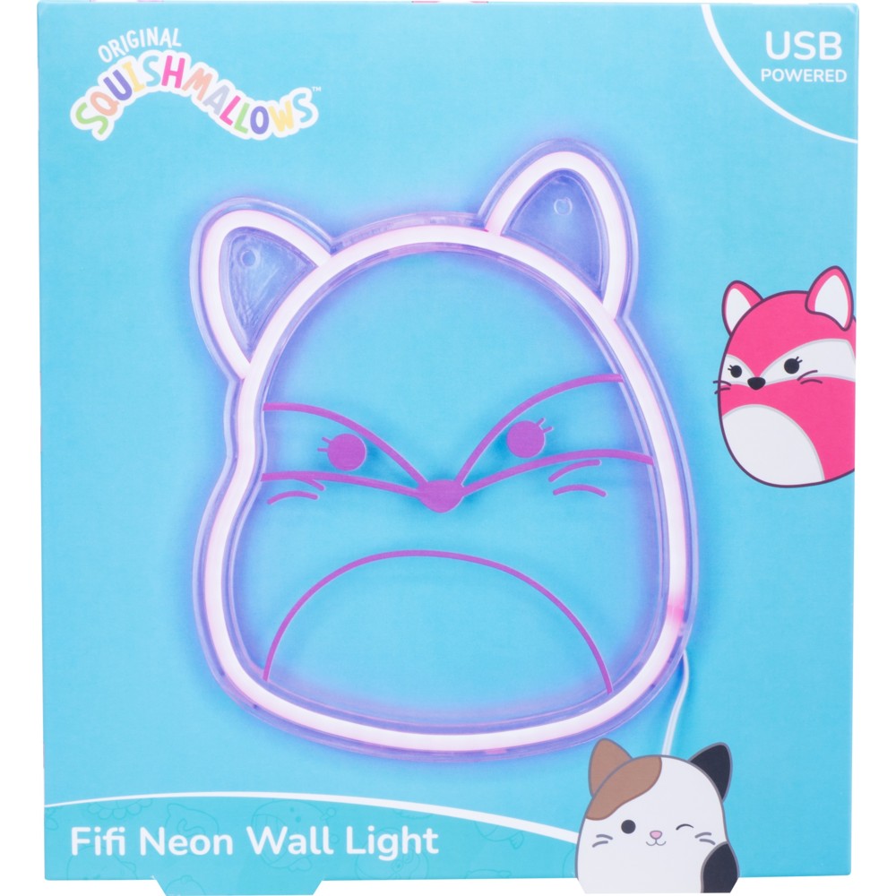 Squishmallows - USB Powered Fifi The Fox Neon Wall Light