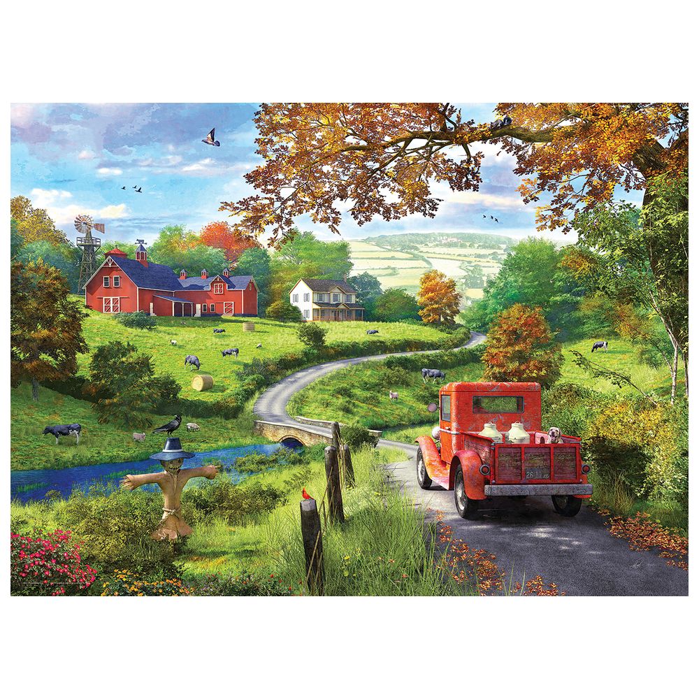 Eurographics Toys - By Dominic Davison Country Drive Puzzle Set - 1000 Pcs