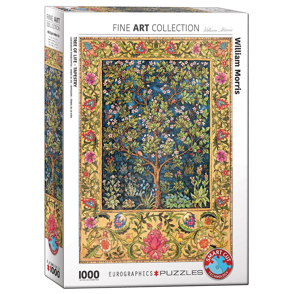 Eurographics Toys - Tree Of Life Tapestry By William Morris Puzzle Set - 1000 Pcs