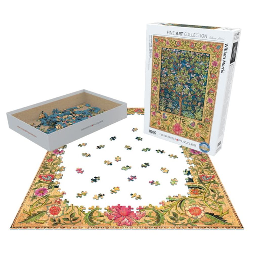 Eurographics Toys - Tree Of Life Tapestry By William Morris Puzzle Set - 1000 Pcs