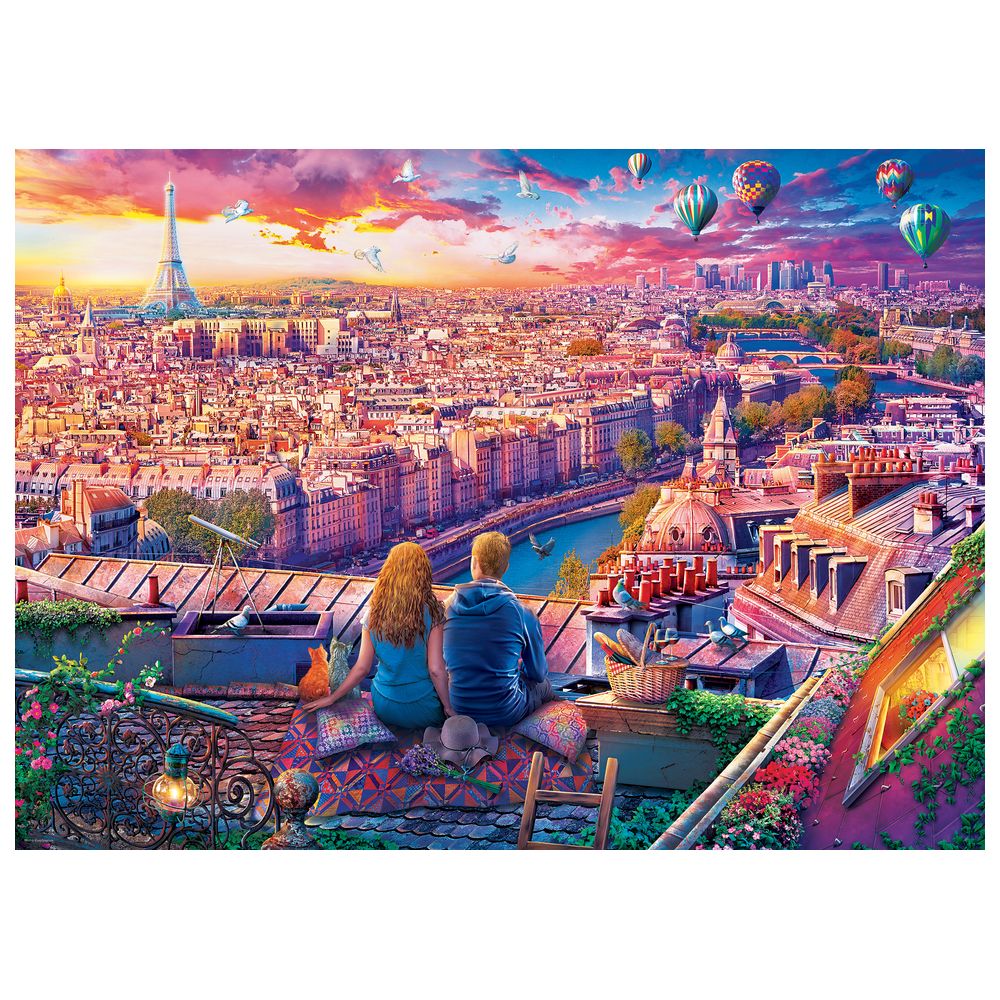 Eurographics Toys - Paris Rooftop Puzzle Set - 1000 Pcs