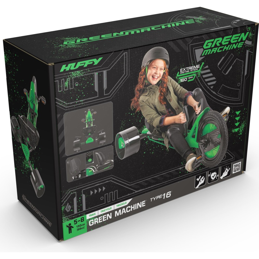 Huffy - 3-Wheeled Drifter Machine - Green - 16-Inch