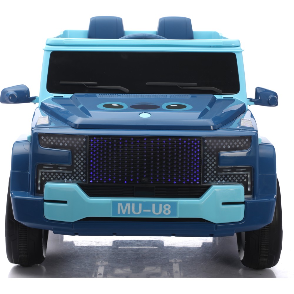 ستيتش - سيارة كهربائية للأطفال تعمل بالتحكم عن بعد - أزرق - 12 فولت