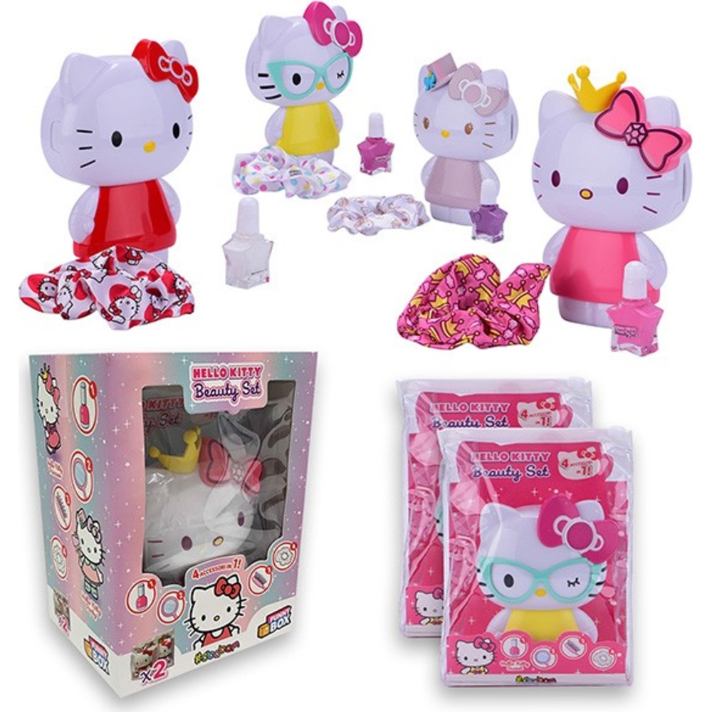 Hello Kitty - Beauty Set With Accessories - 6 Pc Set