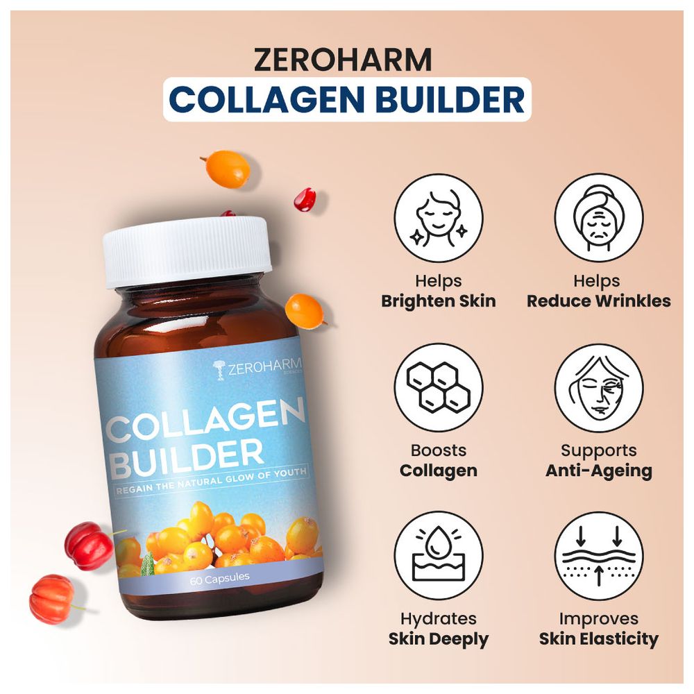 كبسولات زيروهارم - مكمل غذائي لبناء الكولاجين - 60 كبسولة