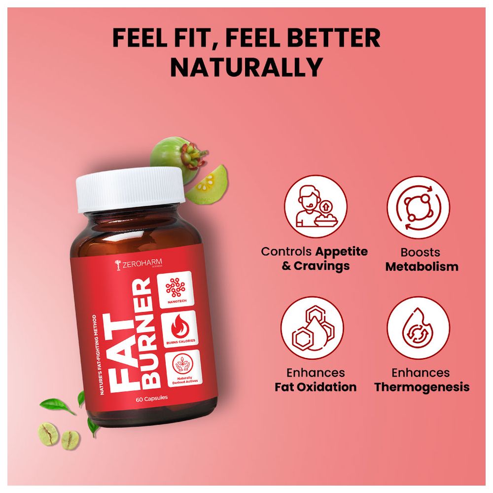 Zeroharm - Fat Burner Supplement Capsules - 60 Pcs