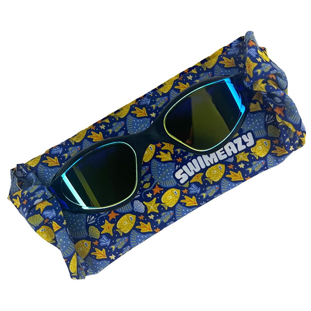 سويميزي - طوق رأس ونظارات سباحة أكوا فيز بعدسات عاكسة