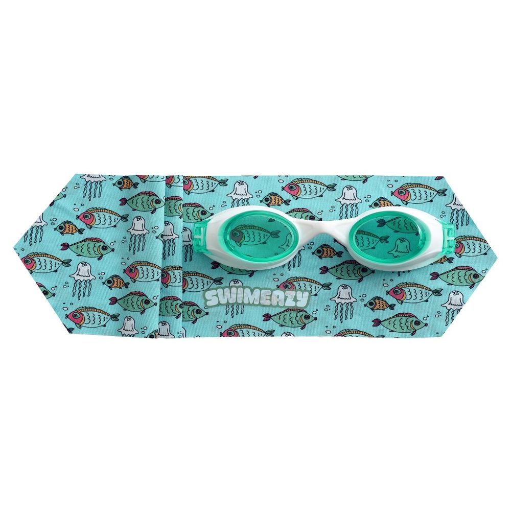 Swimeazy - Minty Swim Headband And Goggles
