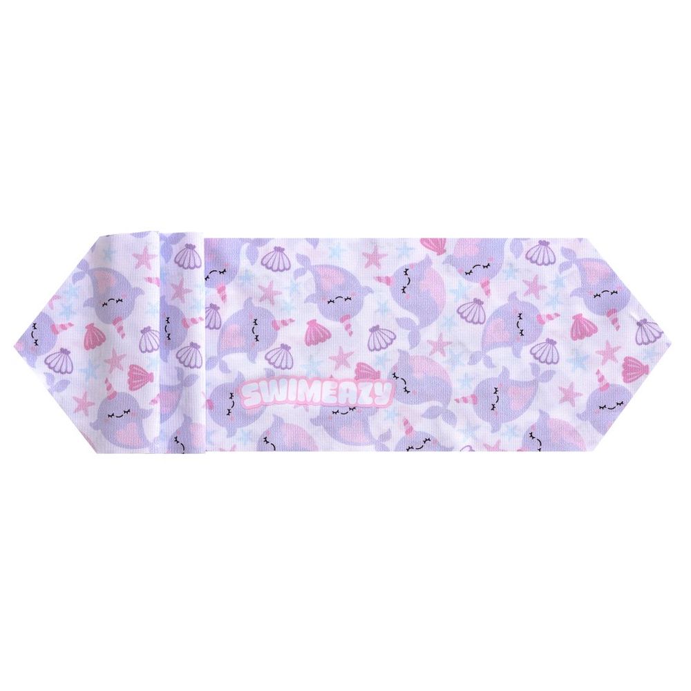 Swimeazy - Whaliboo Headband With Purple Glitter Frame Mask