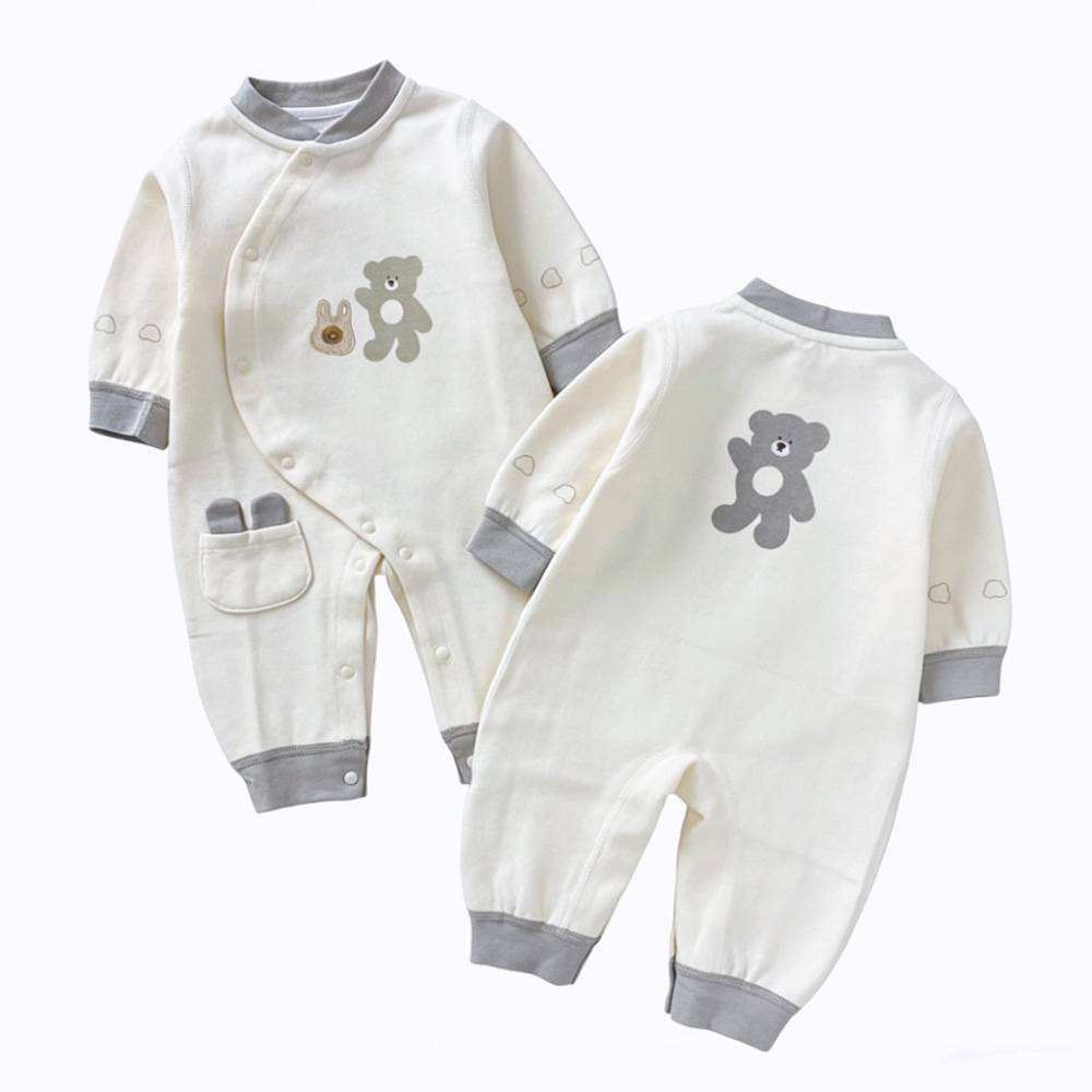Hongyuer - Baby Boy's Shopping Teddy Bear Bodysuit