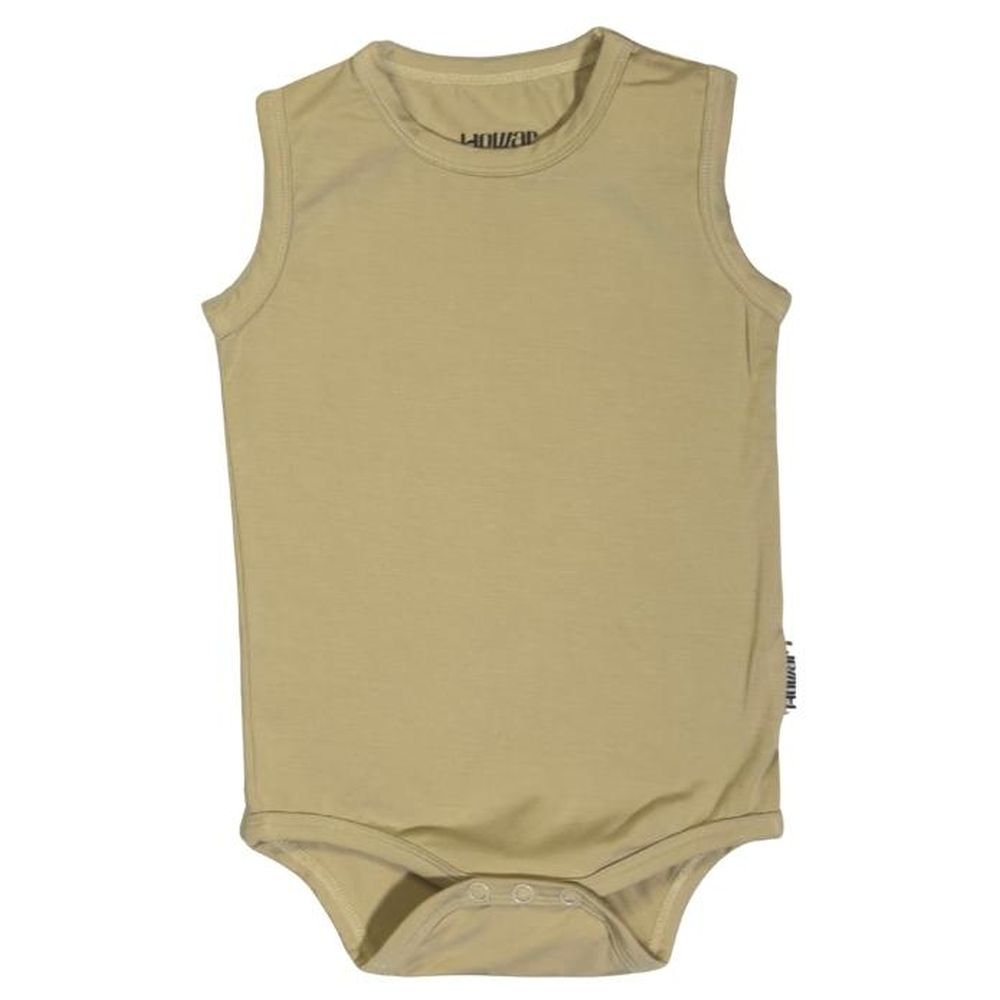 Howar Sleeveless Onesie - Warm Sand