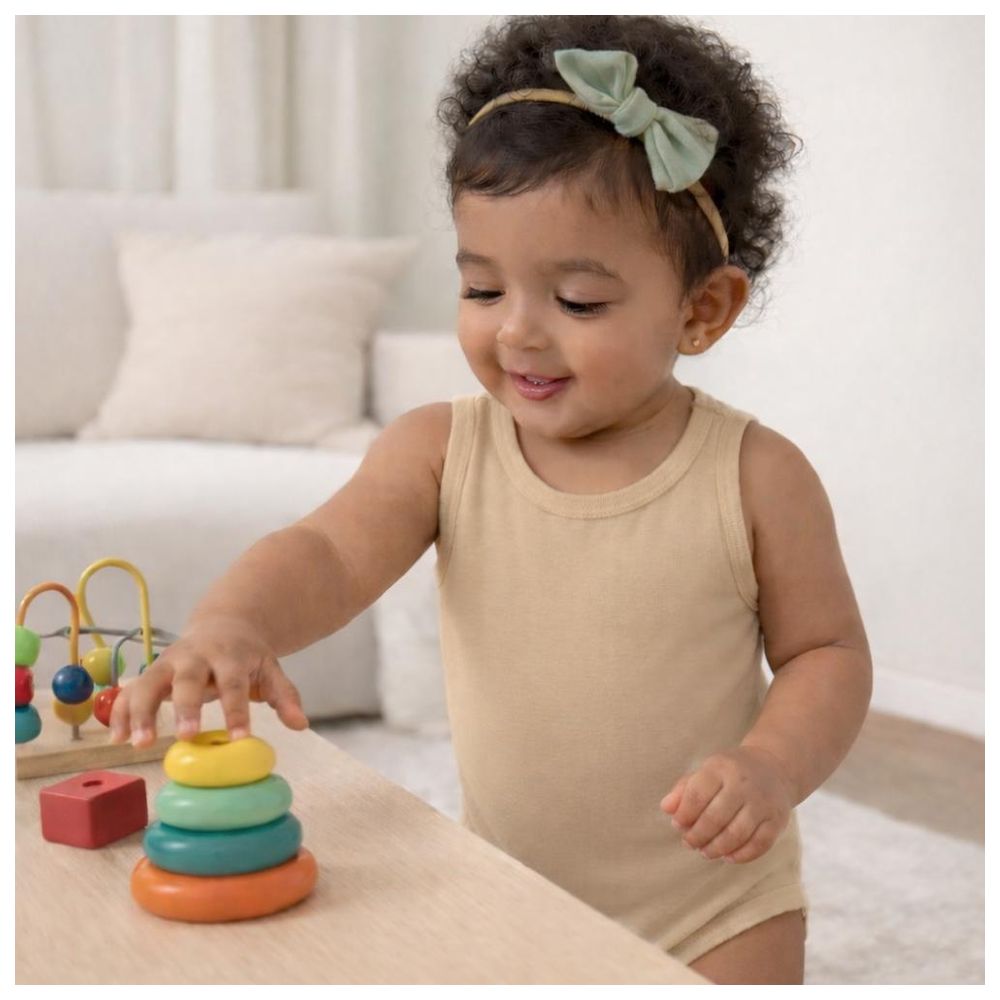 Howar Sleeveless Onesie - Warm Sand