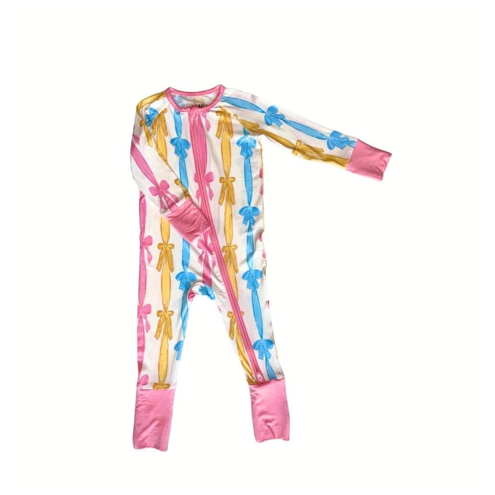 Howar Tied With Love Romper - Pink