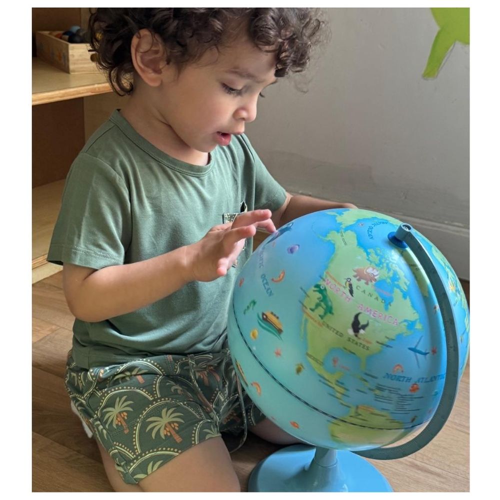 Howar Palm Short And T-Shirt Set - Green