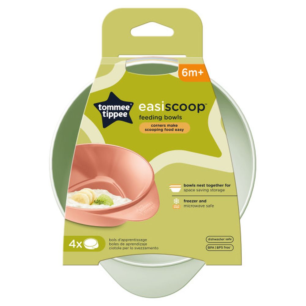 Tommee Tippee - Easy Scoop Feed Bowls - 4 Pc Set