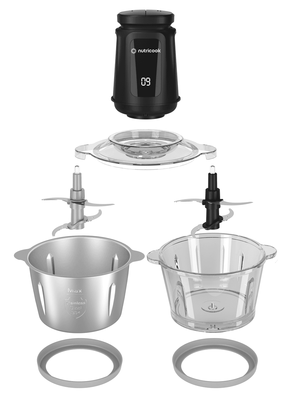 Nutricook - Choppi Chopper - Black