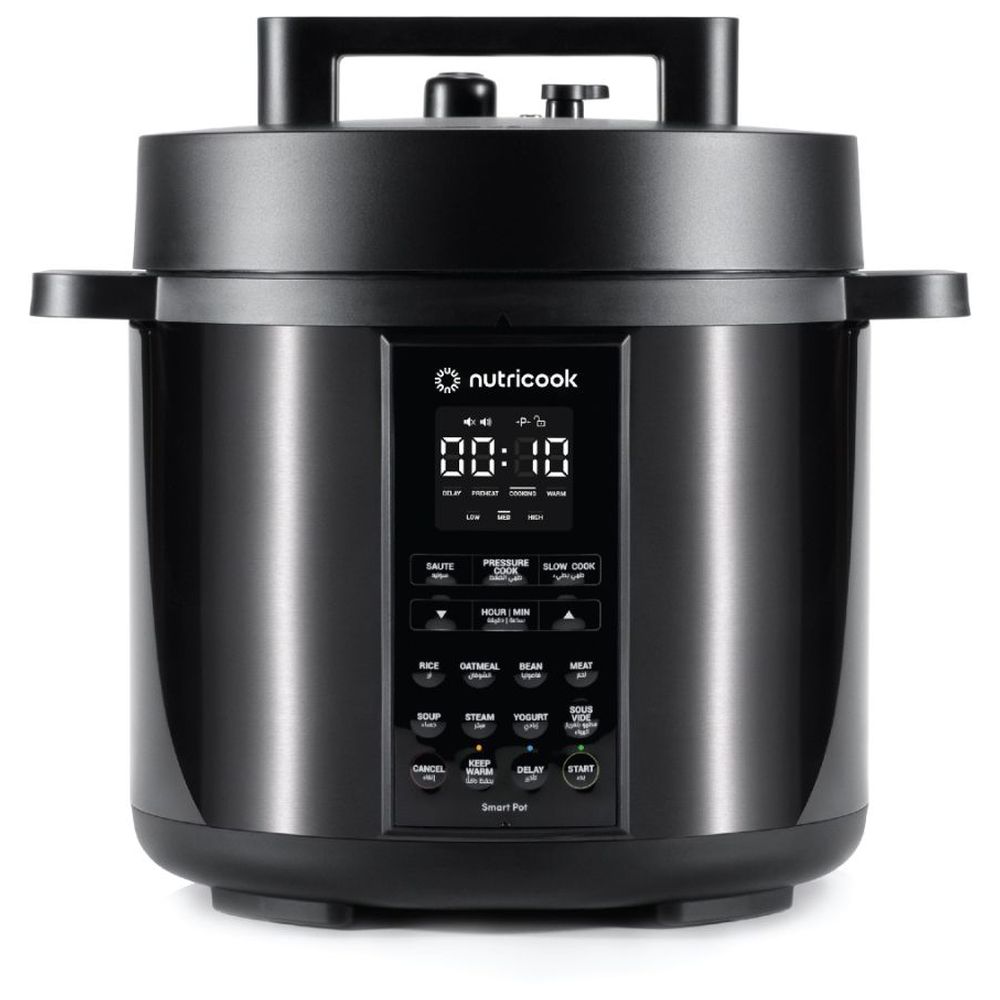Nutricook - 9-In-1 Smart Pressure Cooker - Black - 8 L