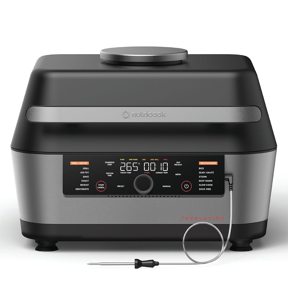 Nutricook - 3-In-1 Revolution Grill, Air Fryer, Multicooker