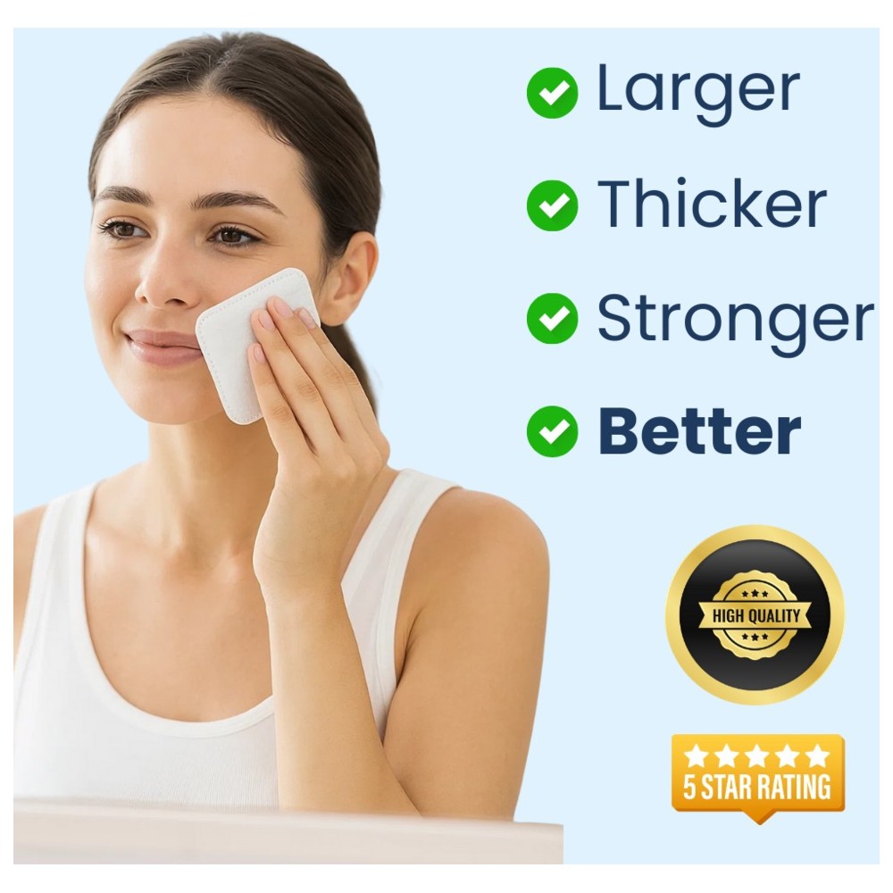 Fancyderm - Makeup Remover Cotton Pads - 80 Count