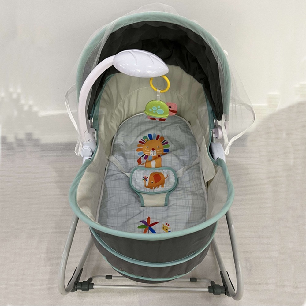 Kikibebe - 5-In-1 Cozy Rocker Bassinet - Grey