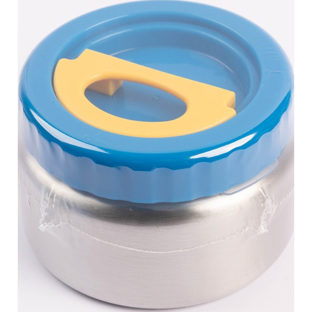 Cocobee - 4-Compartment Dino Tritan Bento Lunch Box With Food Jar - Blue - 1.87 L