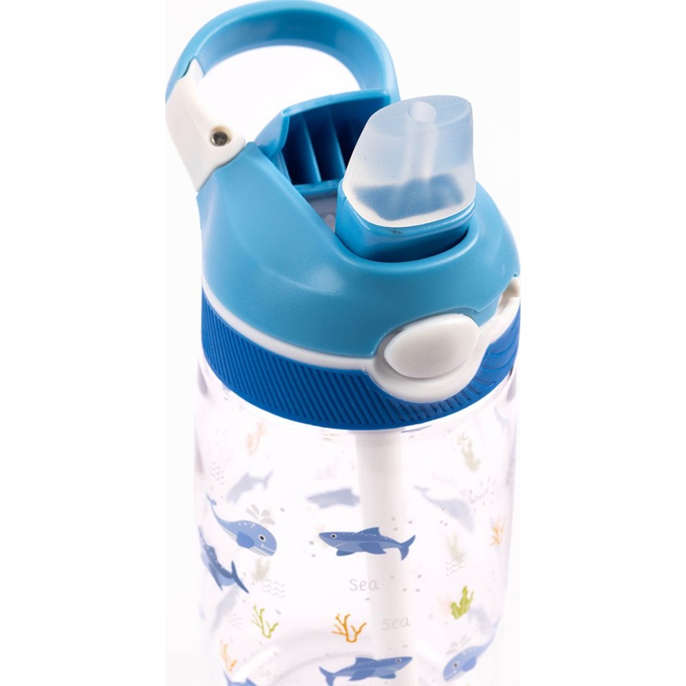 Cocobee - Boy's Ocean Tritan Water Bottle - Blue - 480 ml