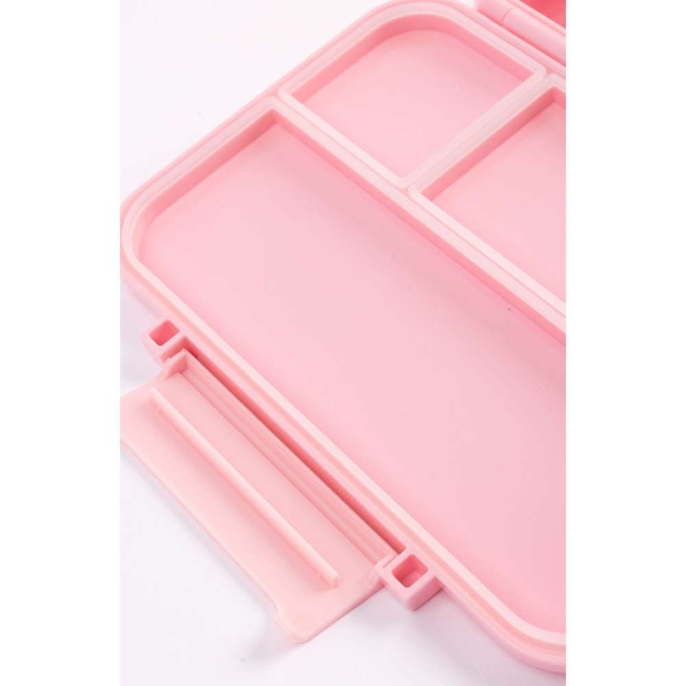 Cocobee - 4-Compartment Leak Proof Tritan Bento Lunch Box - Pink - 585 ml
