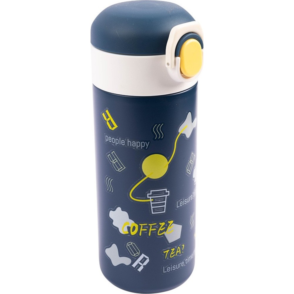 Cocobee - Boy's Insulated Stainless Steel Water Bottle - Blue - 500 ml