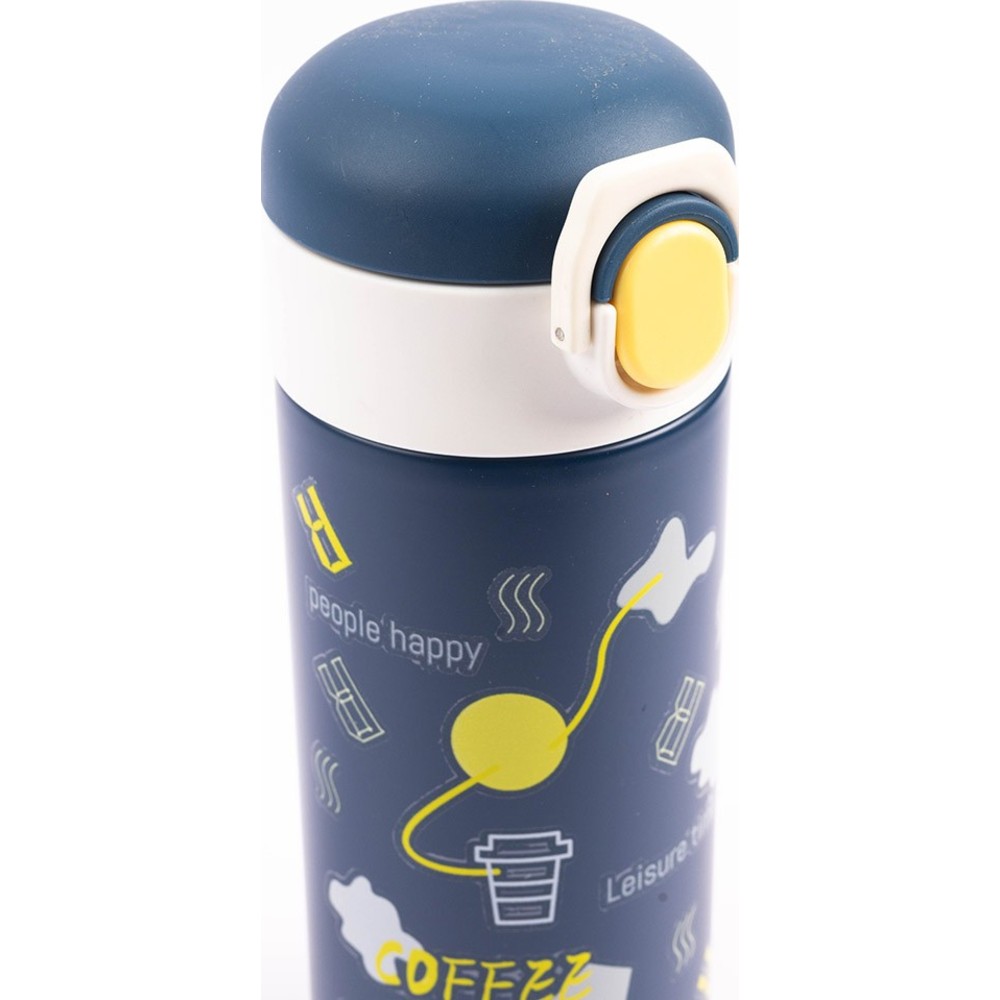 Cocobee - Boy's Insulated Stainless Steel Water Bottle - Blue - 500 ml