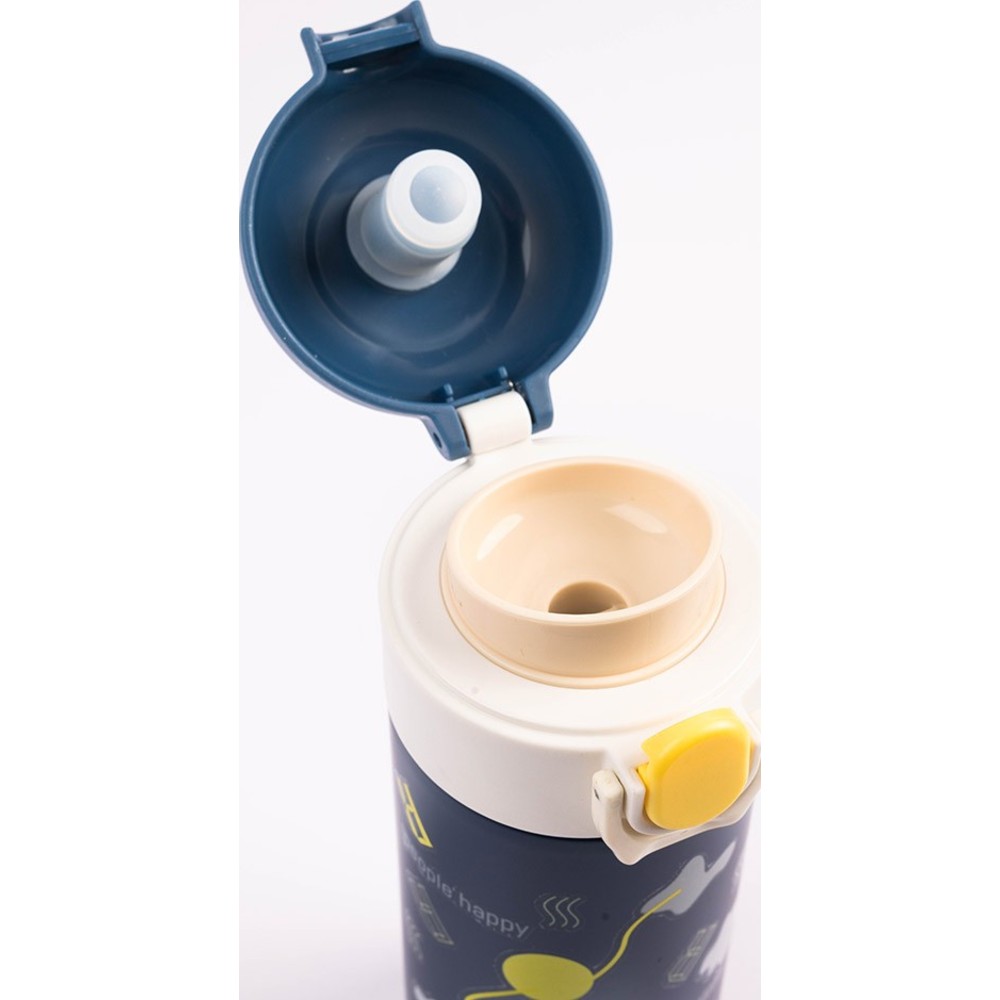 Cocobee - Boy's Insulated Stainless Steel Water Bottle - Blue - 500 ml